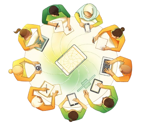 Tim Hackathon Syariah bekerja bersama